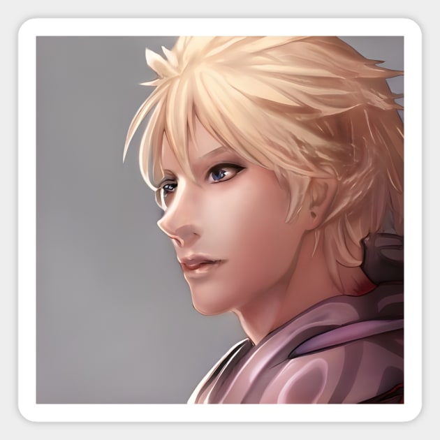 Anime Boy Cute Face Magnet by animegirlnft